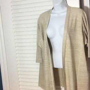Lightweight elbow sleeved cardigan